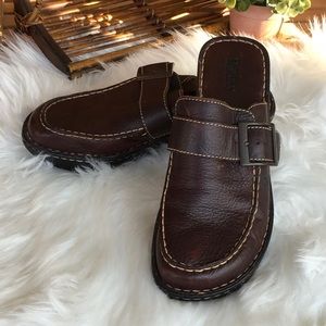 Born Hand Crafted Footwear. Leather Slip On Clogs.